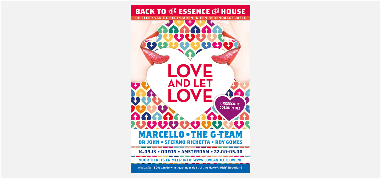 Love and let love house feest Odeon poster