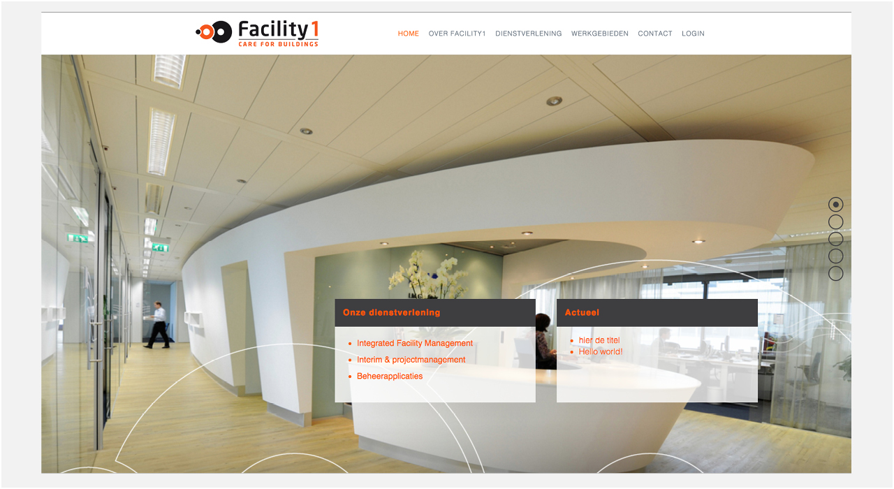 Facility1 homepage