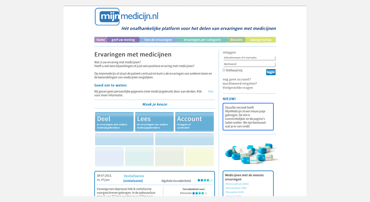 MijnMedicijn Homepage